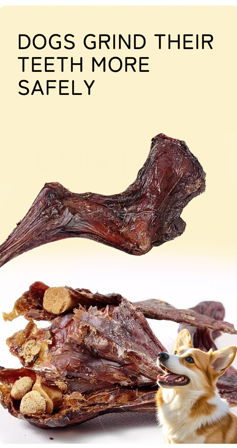 Dried Lamb Leg for Dogs Whole Bone Long Lasting Natural Chew High-Protein Single Ingredient Dog Treat Gift 100g 3.5oz