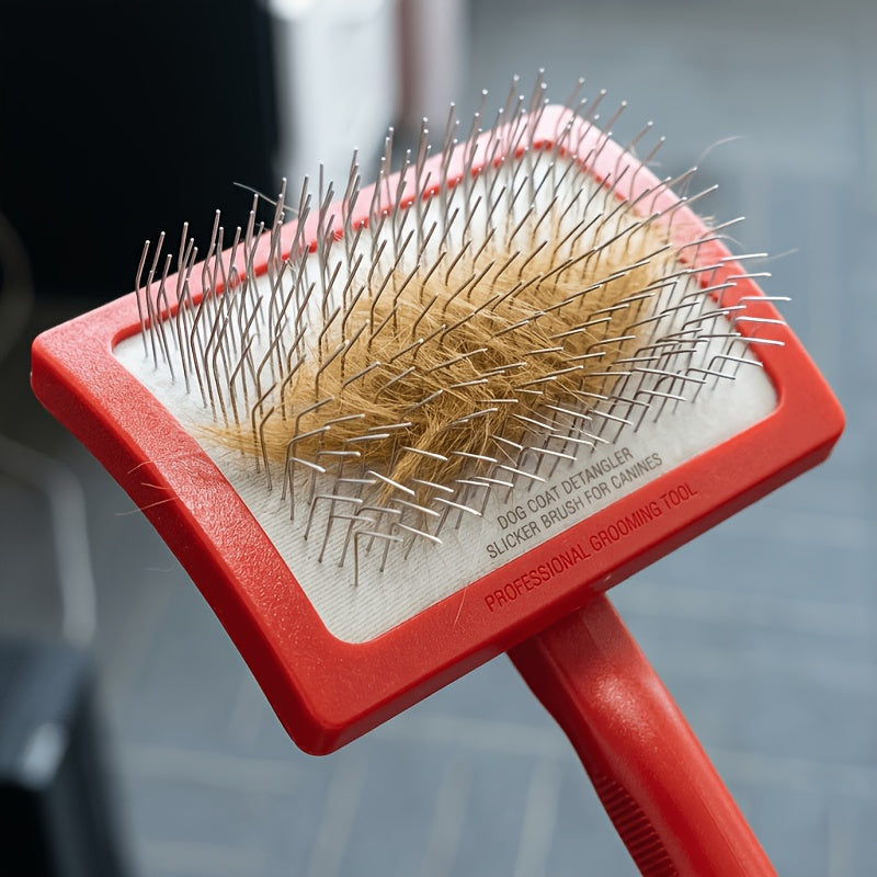 Dog Slicker Brush Professional Grooming Brush with Extra-Long Pins – Deshedding Detangling Dematting for Large Dogs, Goldendoodles Labradoodles Poodles, Buy 1 Get 1