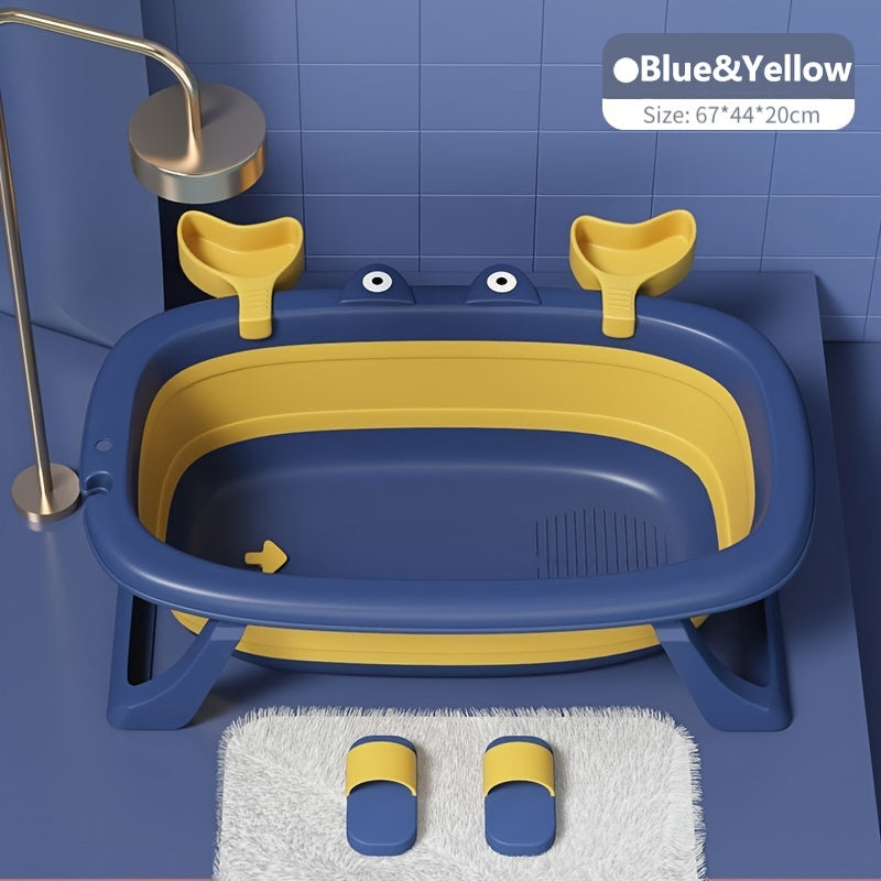 Collapsible Portable Pet Bath Tub Crab Shape – Foldable Dog Cat Bathtub for Small Dogs Up to 20 lbs, Easy to Clean, Travel & Home Use, 4 Color Options