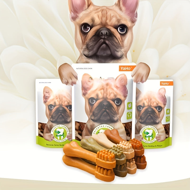 Dog Teeth Cleaning Sticks Dental Chews for Dogs All Breeds High-Protein Long Lasting Breath Freshener Treat Mixed Chicken Beef Flavor 100g 250g