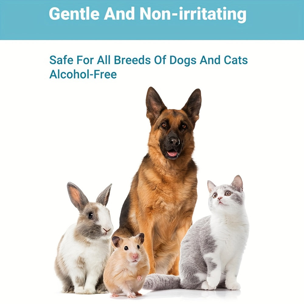 Dog & Cat Ear Cleansing Drops – Gentle Non-Irritating Formula for Ear Infections, Earwax Removal & Odor Control, 4oz Pet Ear Care Solution, 1/2/4 Pack