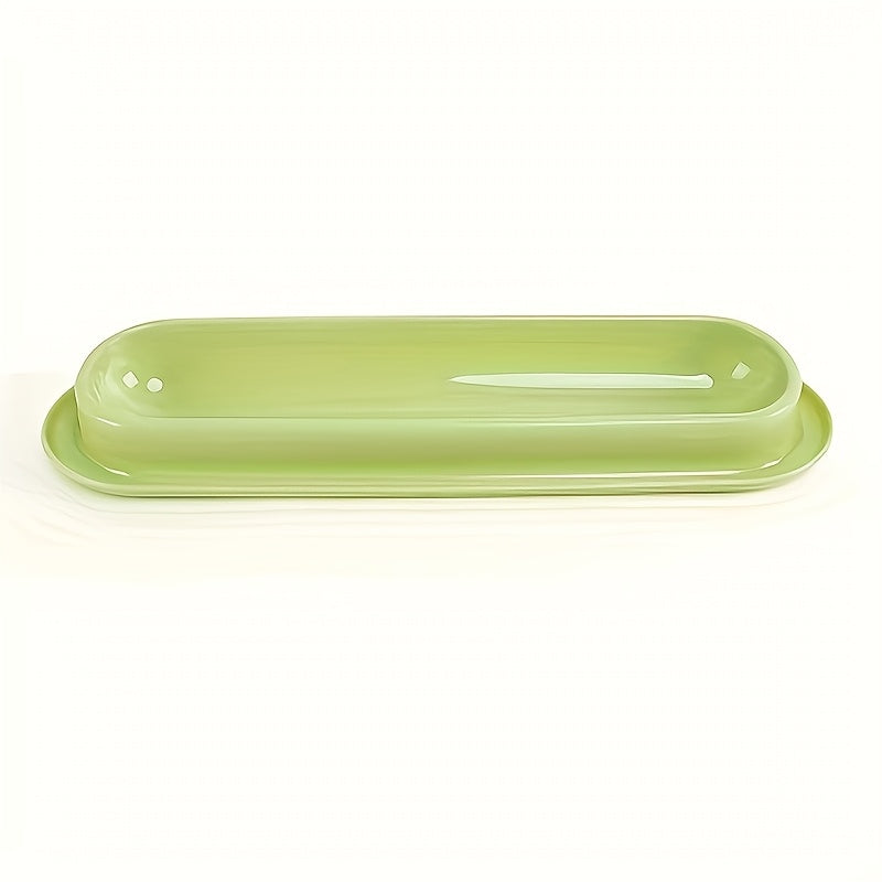 Extra Long Cat Bowl 2 Pack Anti-Slip Multi-Section Feeding Dish for Wet Food & Treats - Multi-Cat & Multi-Pet Families