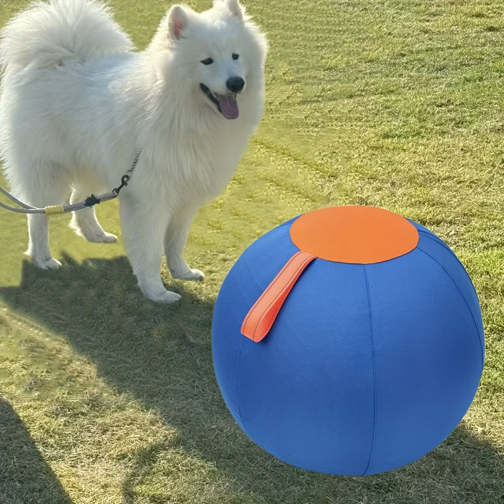 Dog Ball Toy for Small & Medium Dogs – Chew-Resistant Fetch & Training Ball, Independent Play, Shiba Inu Corgi Bulldog Golden Retriever, Blue or Orange