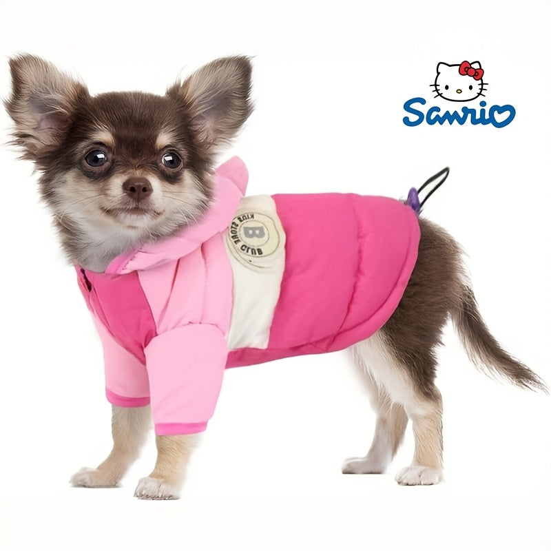 Dog Winter Coat Puppy Puffer Jacket – Windproof Warm Padded Hoodie Vest for Small Dogs, Lightweight Snow Coat for Chihuahua, Poodle & Yorkshire, Cute Outdoor Dog Apparel