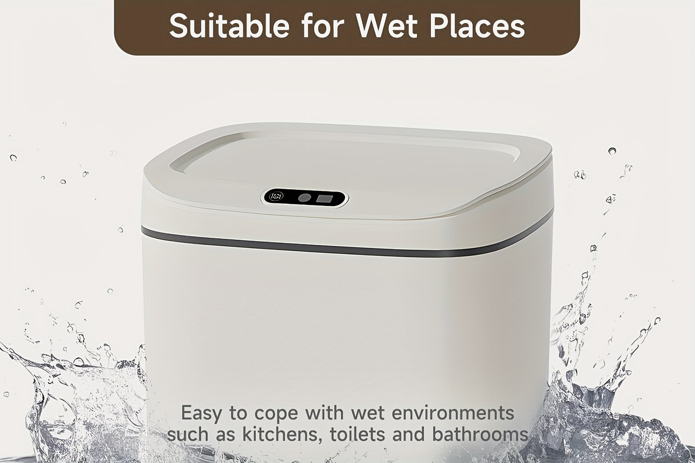 Smart Pet Trash Can Motion Sensor Touchless Odor-Blocking Sealing Lid 4.23 Gal Easy Clean for Pet Owners