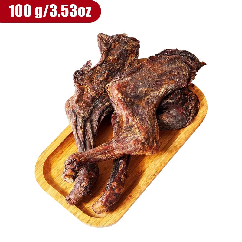 Dried Lamb Leg for Dogs Whole Bone Long Lasting Natural Chew High-Protein Single Ingredient Dog Treat Gift 100g 3.5oz