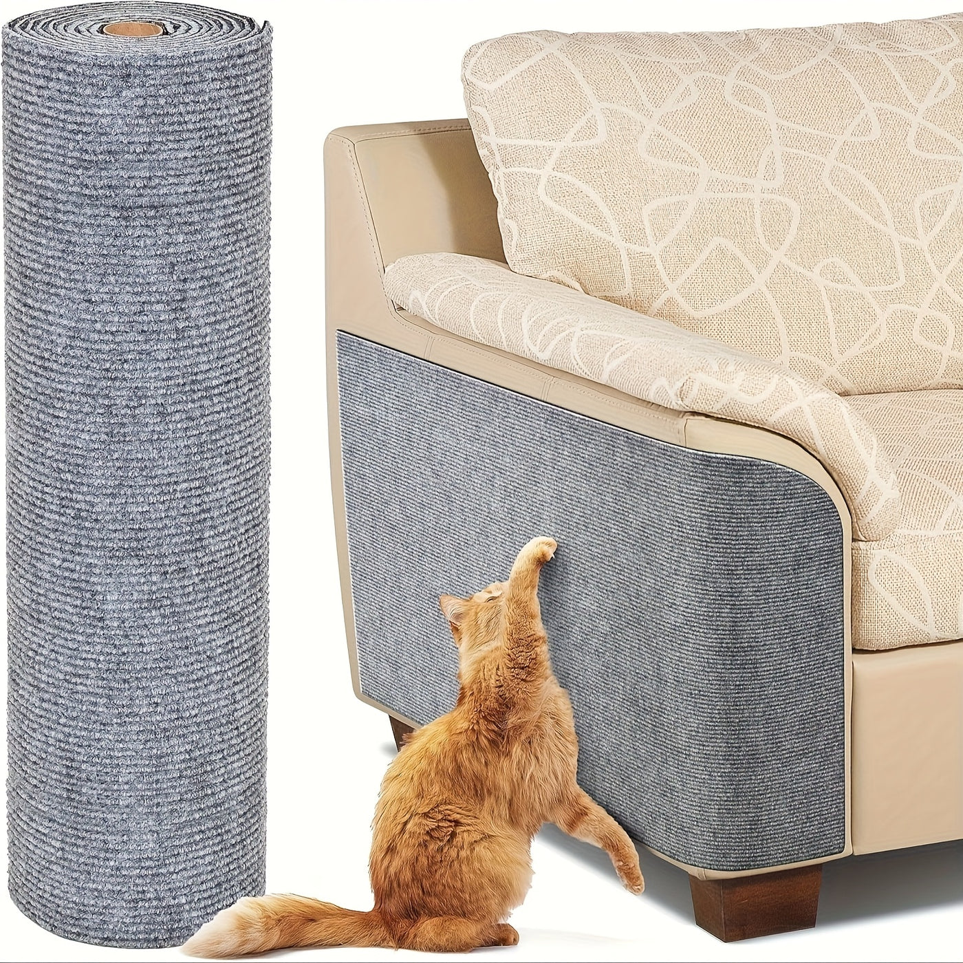 Self-Adhesive Cat Scratching Pad – Durable Sofa & Wall Protector Scratch Sticker for Indoor Cats, Small & Large, Multi-Pack