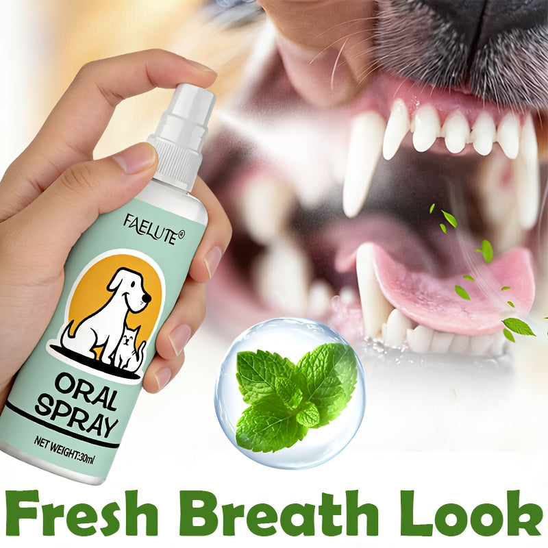 Pet Breath Freshener Spray for Dogs and Cats – Daily Oral Hygiene Mist for Fresh Breath, Safe for Puppies and Kittens