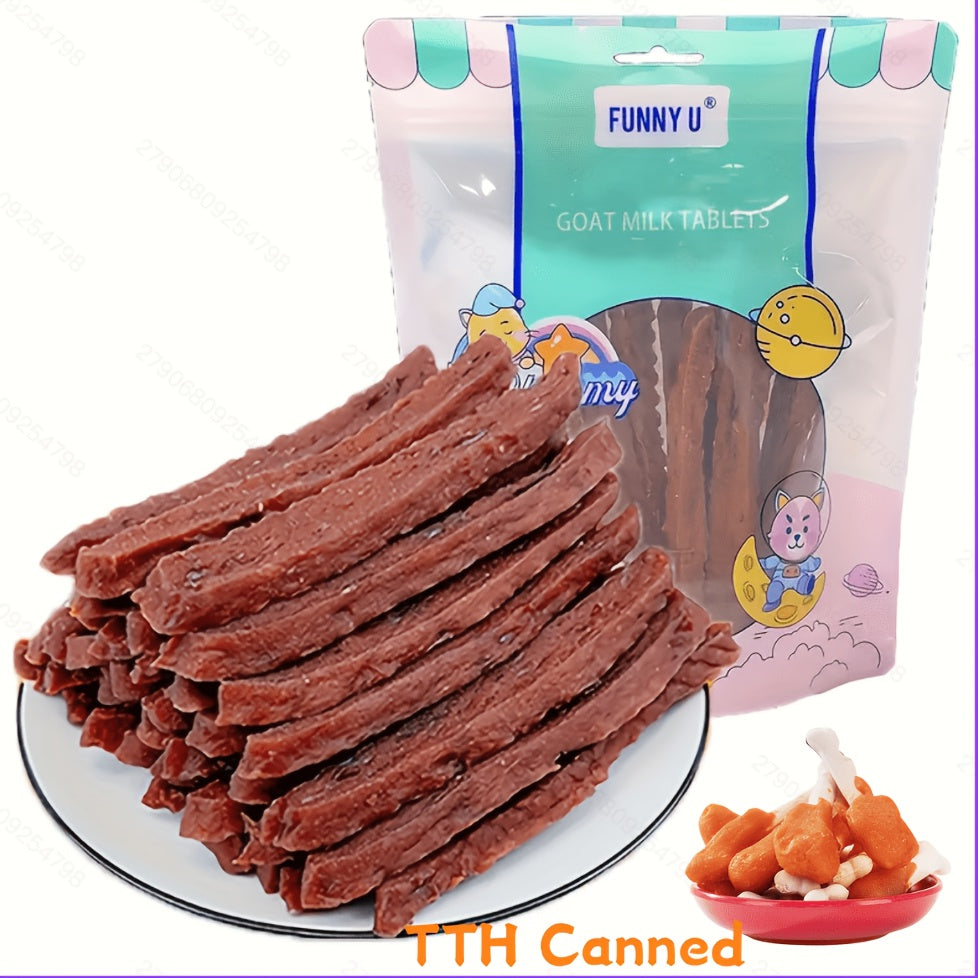 Soft Chew Dog Treats 2-Pack (2 x 100g/3.53oz) – Milk Chicken & Duck Sticks, High-Protein Easily Digestible Training Reward for Small Medium Large Dogs