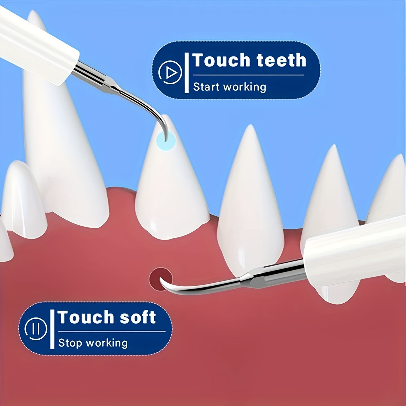 Electric Pet Teeth Cleaning Kit for Cats and Dogs USB Rechargeable – 5 Modes 4 Cleaning Heads Stain Tartar Remover