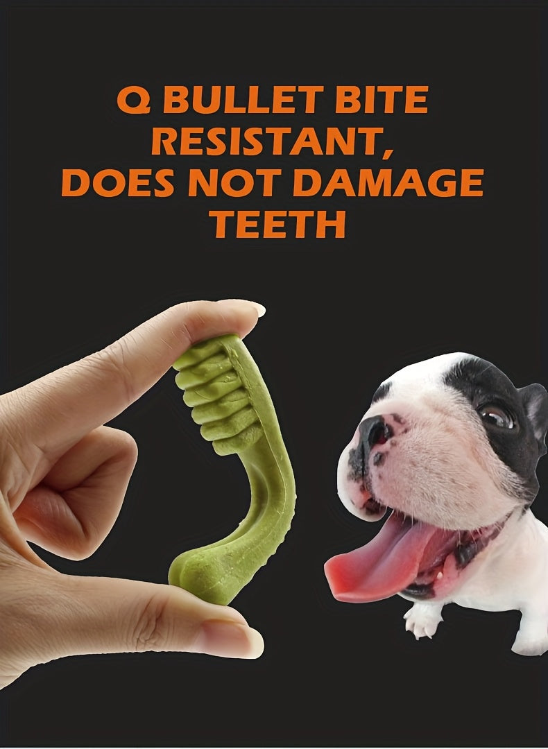Dog Dental Bones Beef Flavor Long Lasting Chew Cleans Teeth Training Reward for Medium Large Dogs Golden Retriever 6pcs Toothbrush Shape