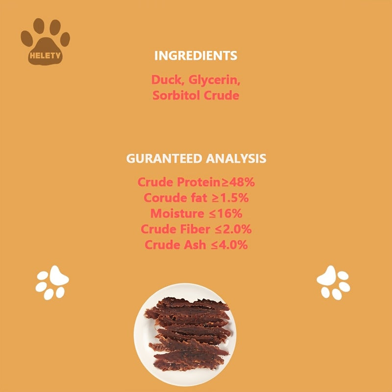 Duck Jerky Dog Treats – Chewy Natural Duck Snacks for Training & Daily Rewards, High Protein Meat Treats for Puppies & Adult Dogs, Small Medium Large Breeds, 4oz / 7oz / 1.5lb