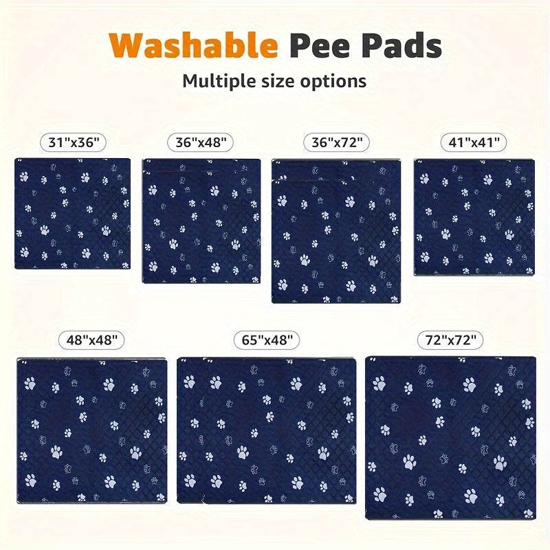 Washable Dog Pee Pads Extra Large Reusable Puppy Training Pads Super Absorbent Leakproof Non-Slip Backing for Potty Whelping Crate Sofa Car