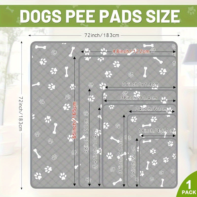 Washable Dog Pee Pads Extra Large Reusable Puppy Training Pads Super Absorbent Leakproof Non-Slip Backing for Potty Whelping Crate Sofa Car