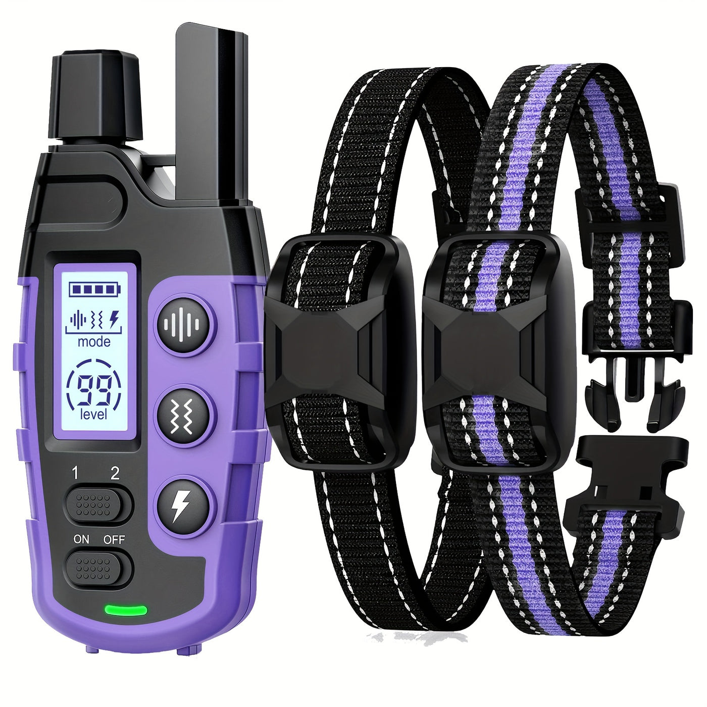 Dog Training Collar with Remote 4150ft Range – Shock Vibration Sound Modes Rechargeable for Small Medium Large Dogs 5-150lbs