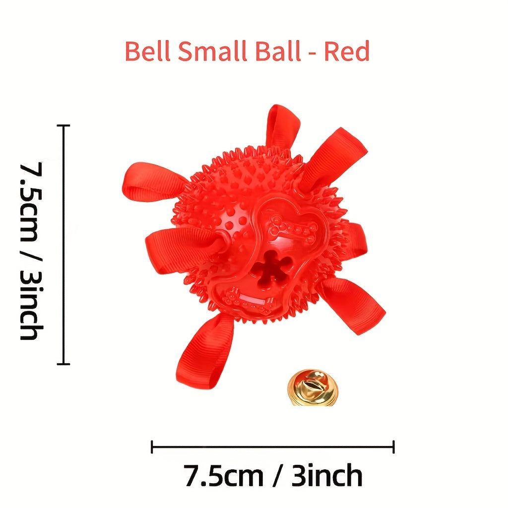 Dog Ball Toy for Small & Medium Dogs – Chew-Resistant Fetch & Training Ball, Independent Play, Shiba Inu Corgi Bulldog Golden Retriever, Blue or Orange