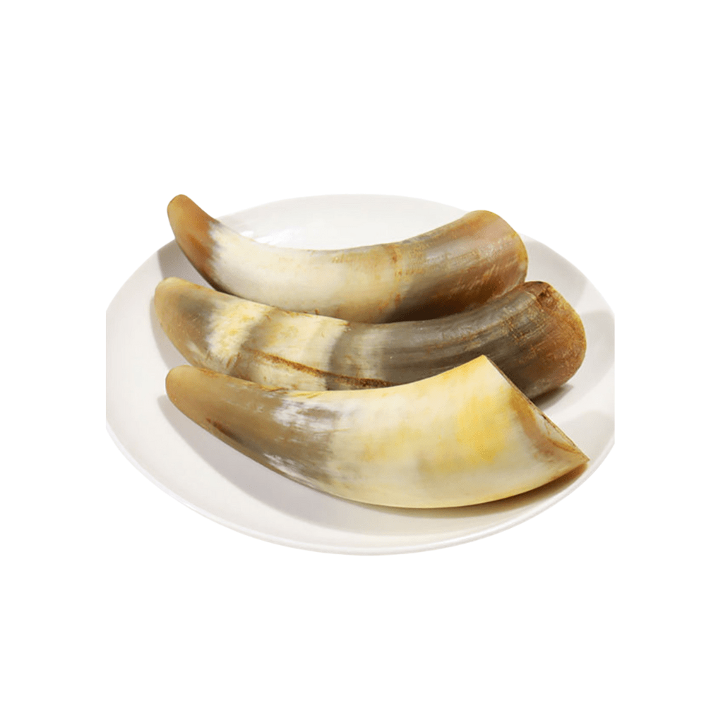 Ox Horn Dog Chews Natural Long Lasting High-Protein Low-Fat Easily Digestible Dog Treat for Small Medium Large Dogs Training Reward 130-150g