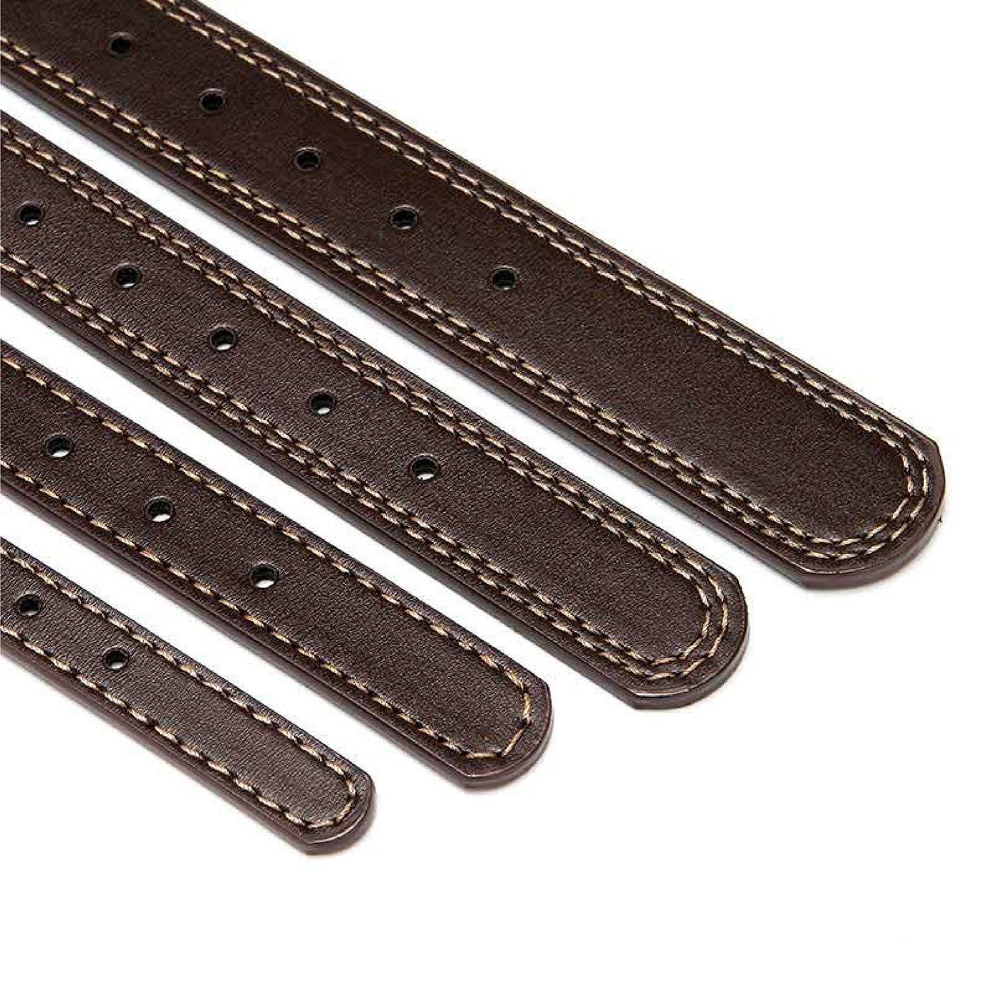 Personalized Dog Collar Custom Engraved Nameplate – Soft Synthetic Leather ID Tag Collar for All Dog Sizes, Adjustable Sizes XS-L, Coffee Brown