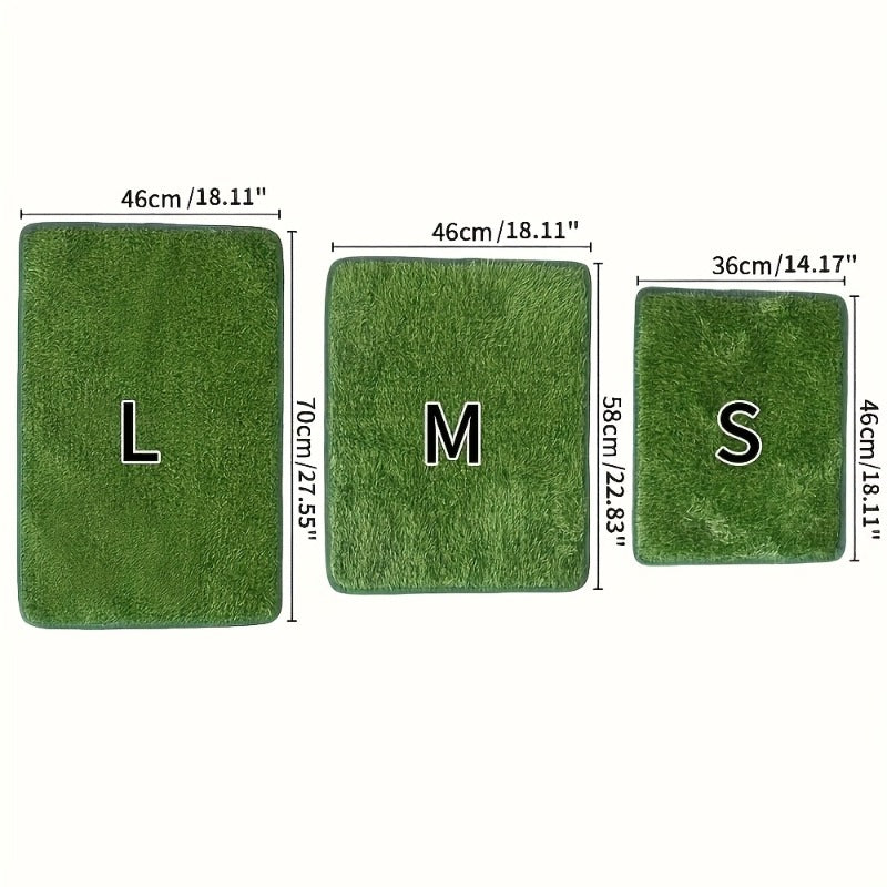 Dog Grass Pad Artificial Turf Potty Training Pad – Washable Reusable Fake Grass Pee Pad for Dogs Puppies Indoor Outdoor Use
