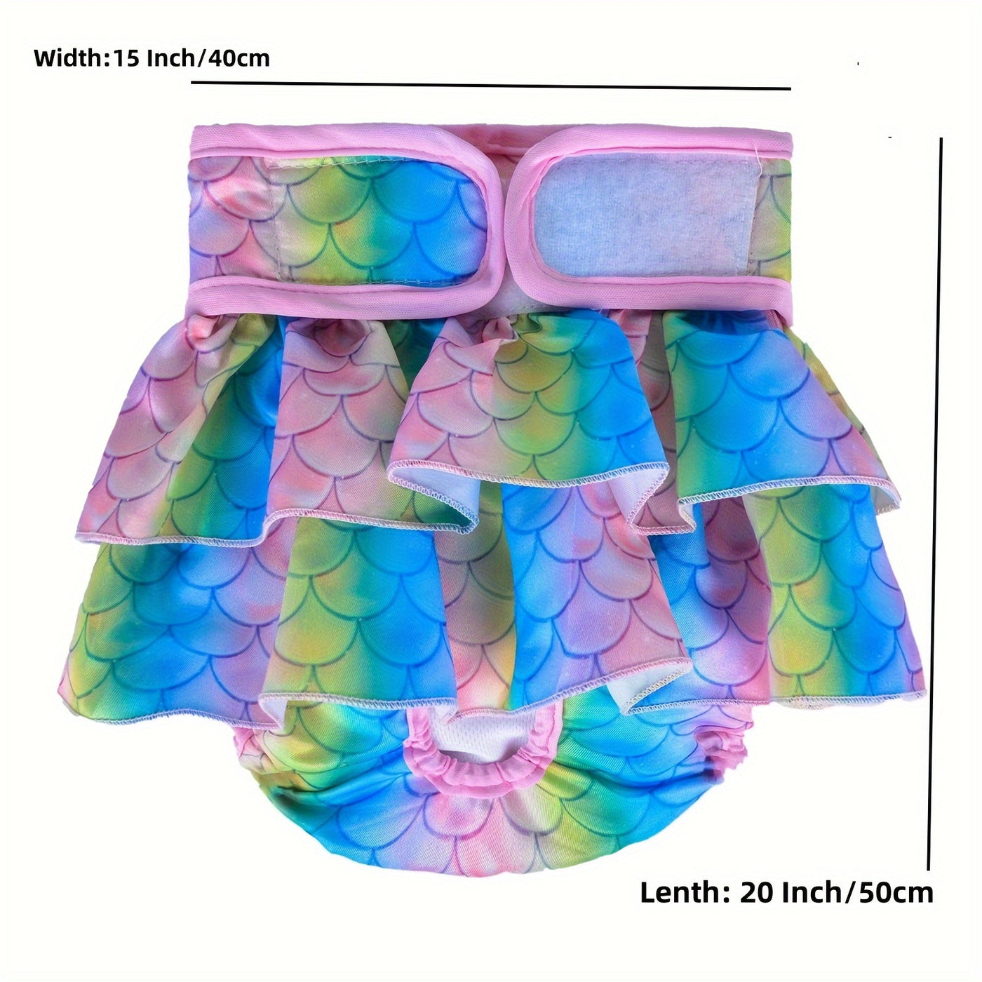 Female Dog Diapers 3 Pack Reusable Washable Dog Panties Diaper Skirt for Dogs in Heat Period Incontinence Excitable Urination