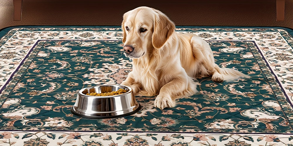 Reusable Washable Dog Pee Pads Super Absorbent Non-Slip Bohemian Style Puppy Training Pads Leakproof Whelping Potty Pads – Sizes 18x24 to 72x72 Inch 1 or 2 Pack
