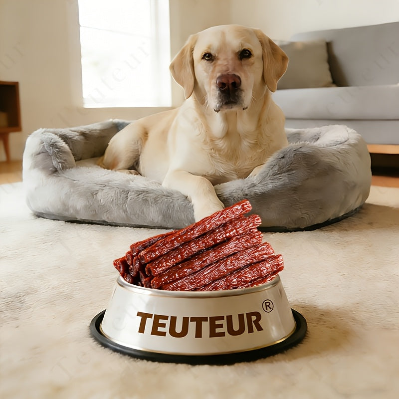 Beef Stick Dog Treats – Wind-Dried Beef, Beef Tendon Sticks & Beef Blocks, High Protein Grain-Free Long-Lasting Chews for Puppies & Adult Dogs, All Breeds, 5oz