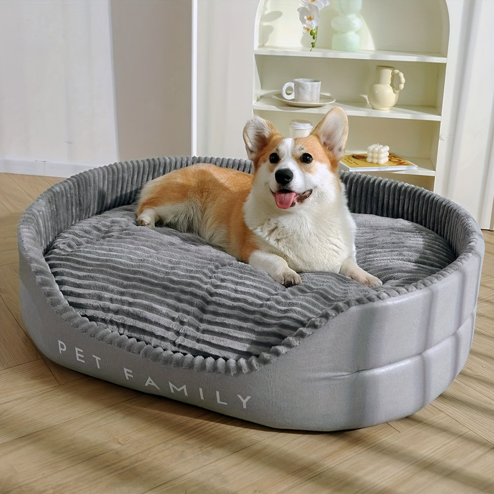 Large Dog Bed XXL – Washable Machine Washable Bite-Resistant Pet Bed for Big Dogs, Thick Orthopedic Cushion, All Season Comfort