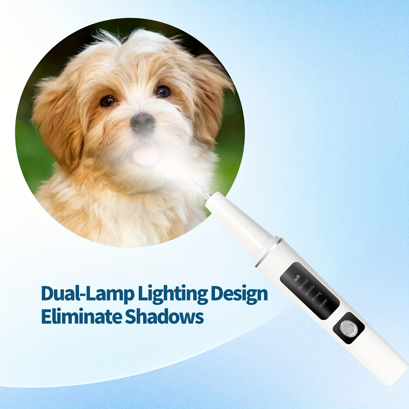 Electric Pet Teeth Cleaning Kit for Cats and Dogs USB Rechargeable – 5 Modes 4 Cleaning Heads Stain Tartar Remover