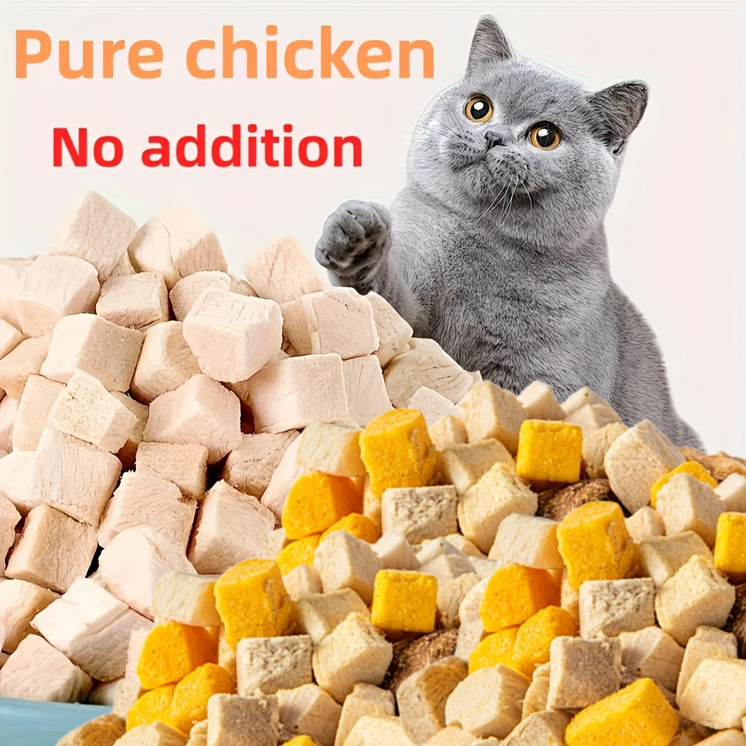 Freeze-Dried Chicken Dog Treats High-Protein Single Ingredient Natural Raw Freeze Dried Treats for Dogs 3.52oz