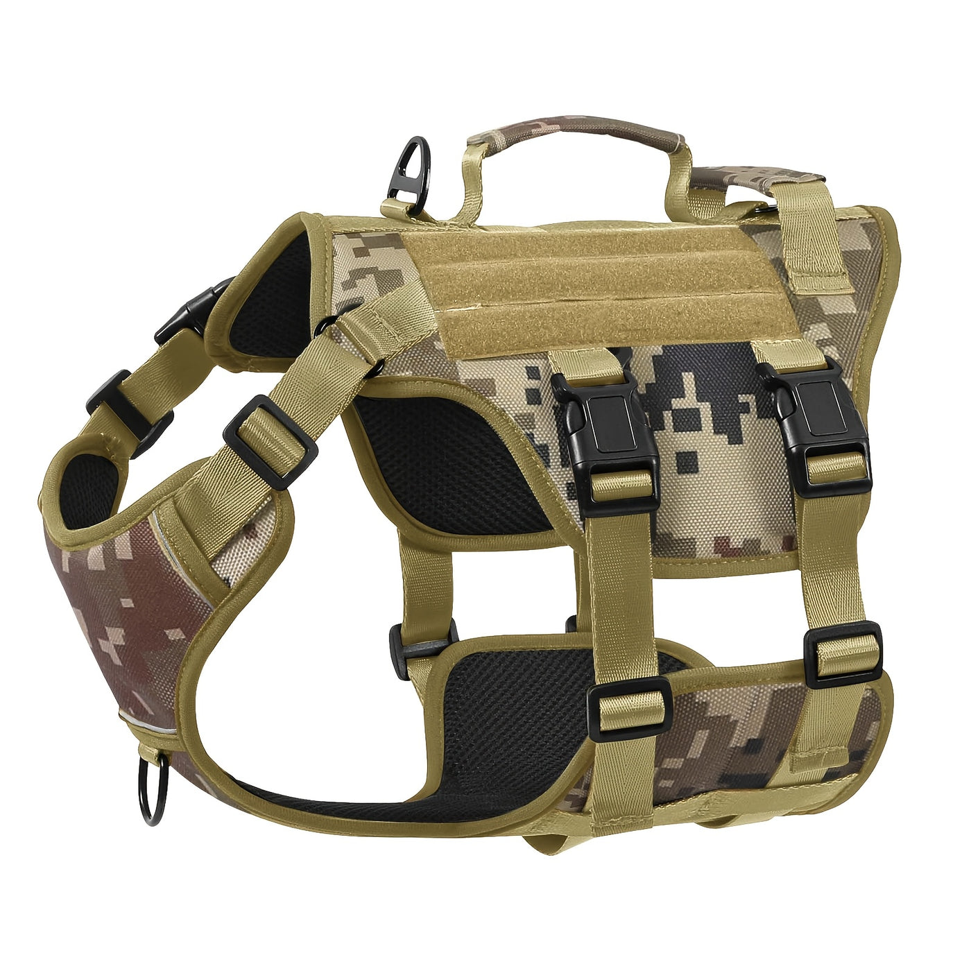 No-Pull Dog Harness Escape Proof Soft Padded Full Body Vest with Lift Handle & Leash Clip – Reflective Adjustable Pet Harness for Large Dogs Walking Hiking Training