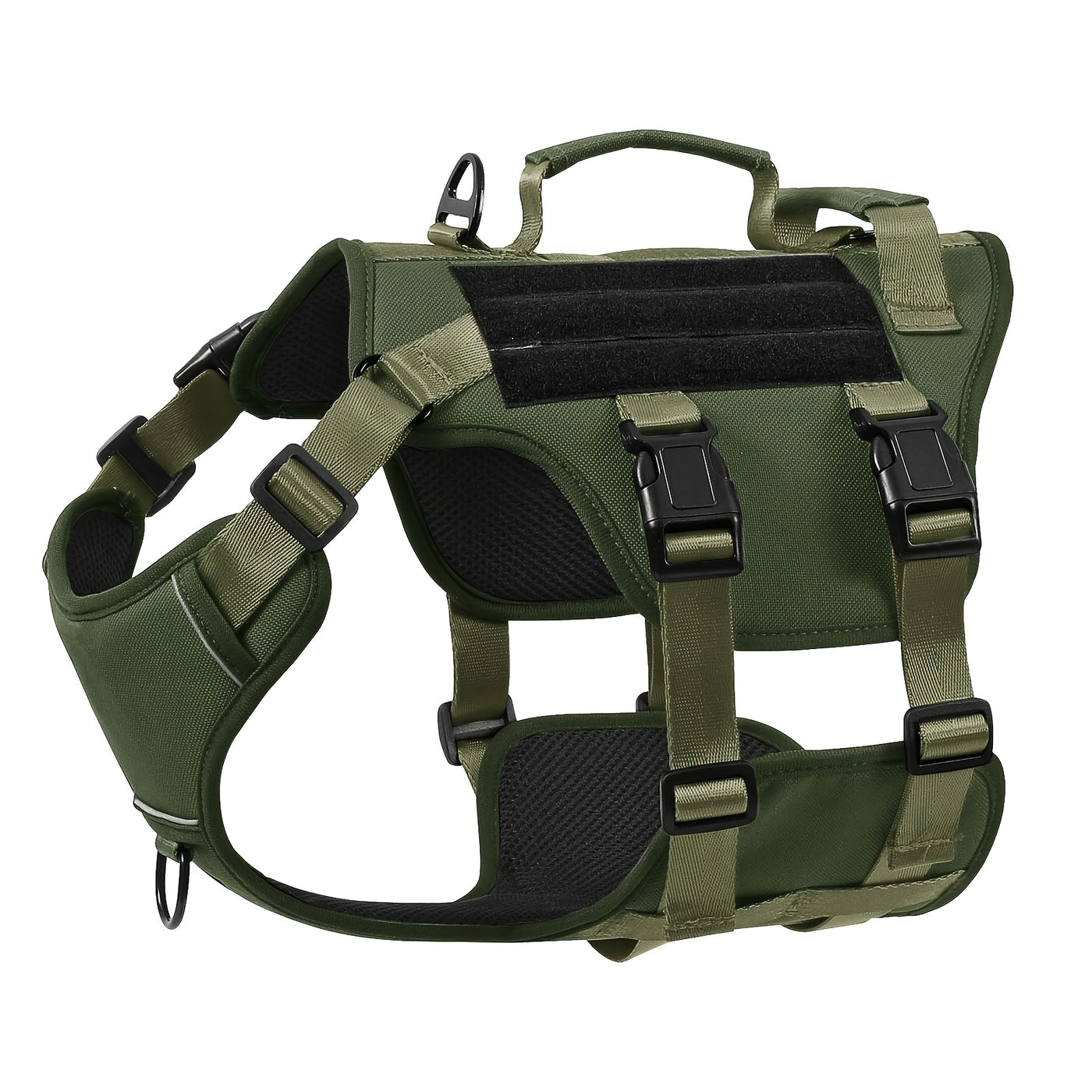 No-Pull Dog Harness Escape Proof Soft Padded Full Body Vest with Lift Handle & Leash Clip – Reflective Adjustable Pet Harness for Large Dogs Walking Hiking Training