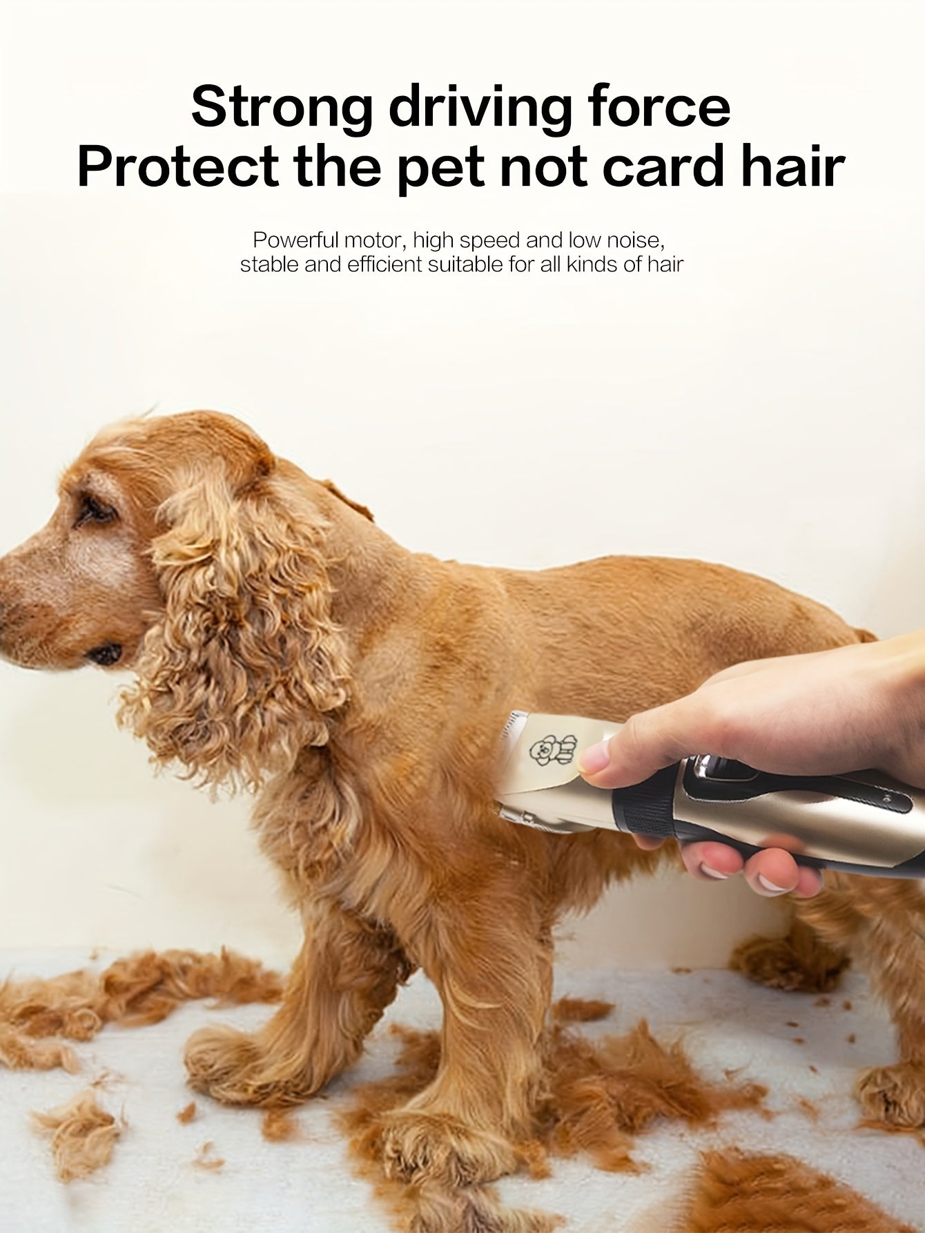 Professional Dog Grooming Kit – USB Rechargeable Electric Clippers with Ceramic Blades, Brush & Comb Set for Dogs & Cats, Multiple Colors & Beauty Sets