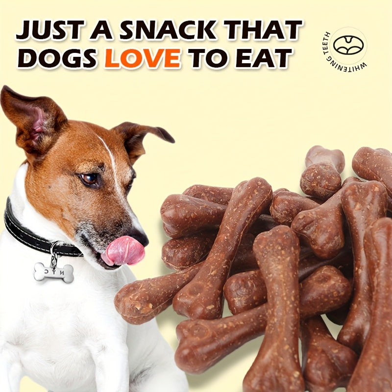 Dog Chew Bones 20pcs for Small Medium Large Dogs – Calcium Enriched Dental Sticks Teeth Cleaning Bite-Resistant Puppy Adult Treats