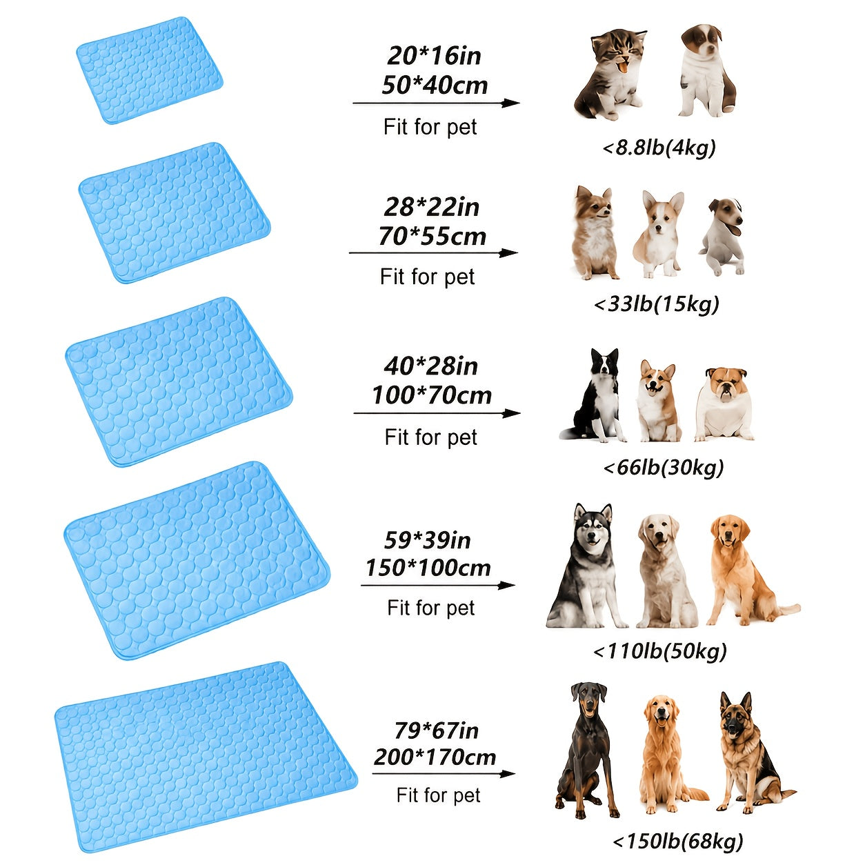 Cooling Mat for Dogs & Cats XXL 79x67 Inch - Ice Silk Summer Pet Cooling Pad Machine Washable, Snowflake Design Crate Liner for Kennels Beds Floors, Self-Cooling Blanket for Small Medium Large Dogs