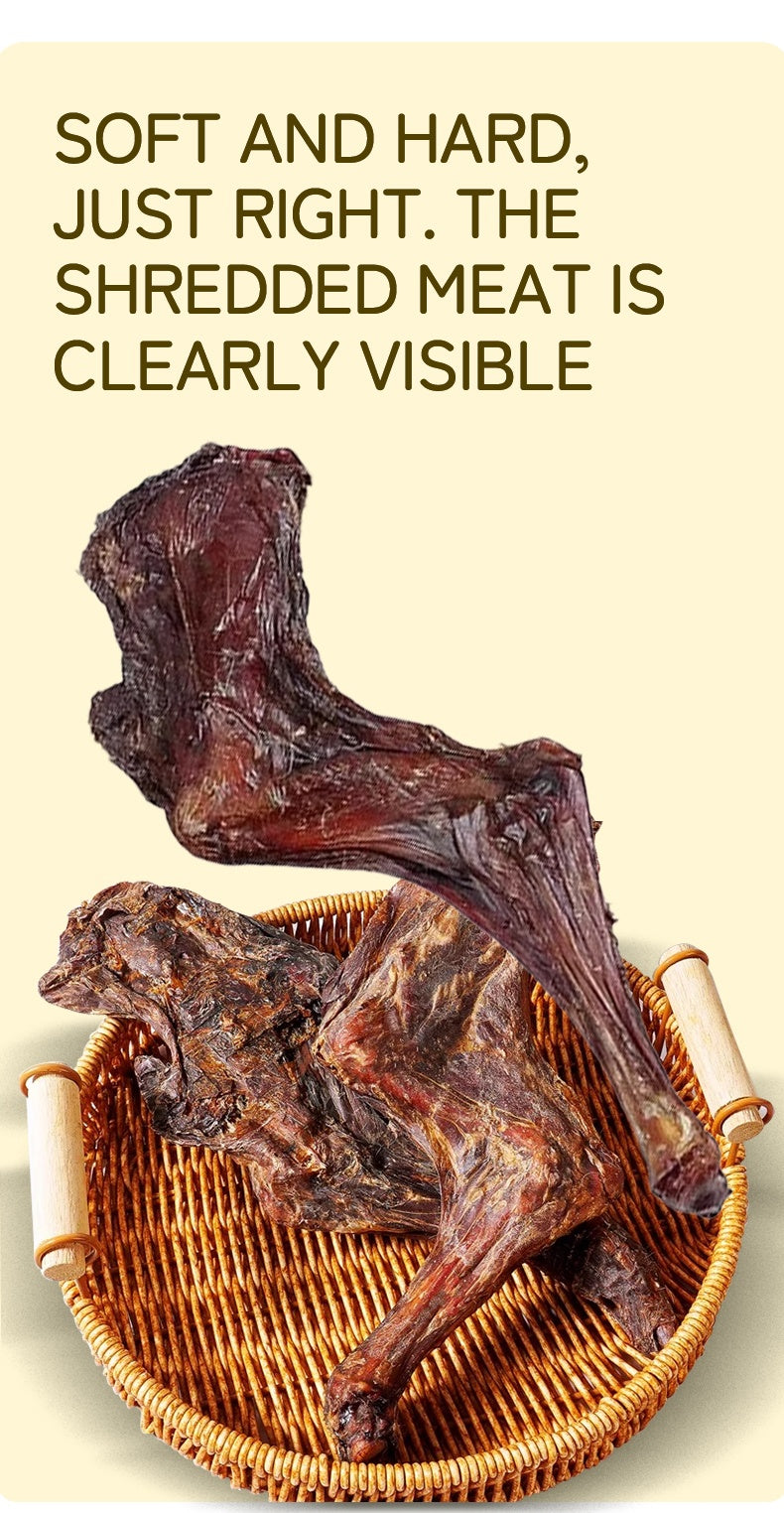 Dried Lamb Leg for Dogs Whole Bone Long Lasting Natural Chew High-Protein Single Ingredient Dog Treat Gift 100g 3.5oz