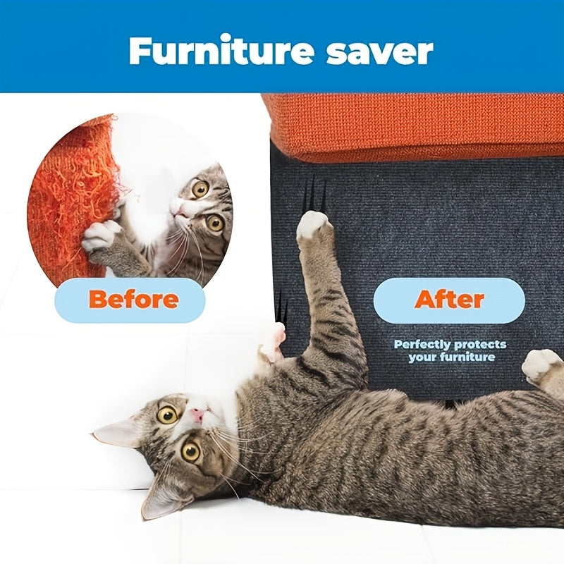 Self-Adhesive Cat Scratching Pad – Durable Sofa & Wall Protector Scratch Sticker for Indoor Cats, Small & Large, Multi-Pack
