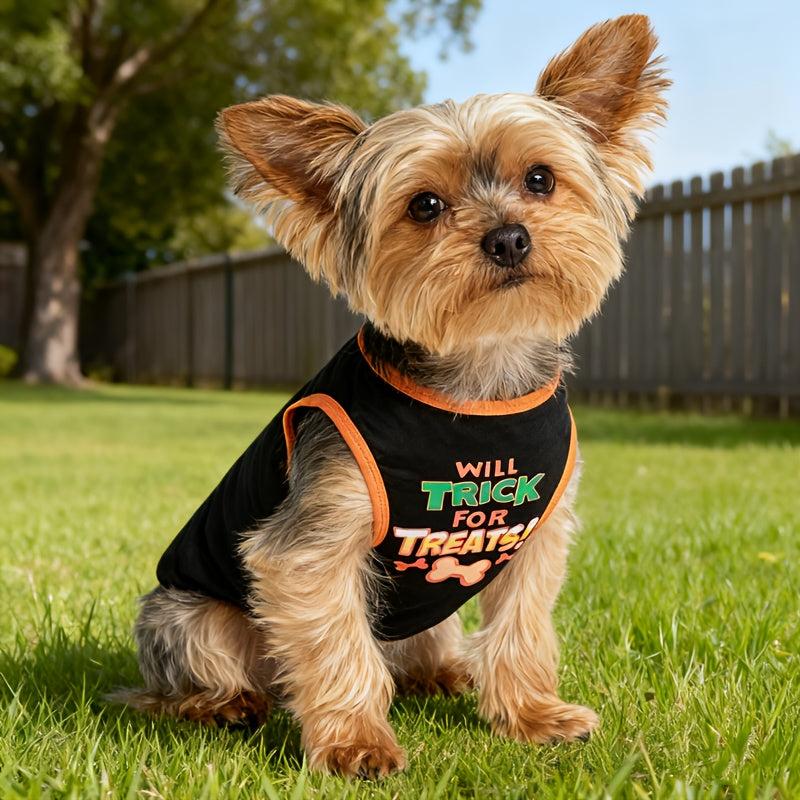 8-Pack Sleeveless Dog Shirts for Small Dogs Breathable Graphic Pet Vests – Lightweight All-Season Outdoor Playwear for Small Breeds Sizes XS to XL Mixed Colors