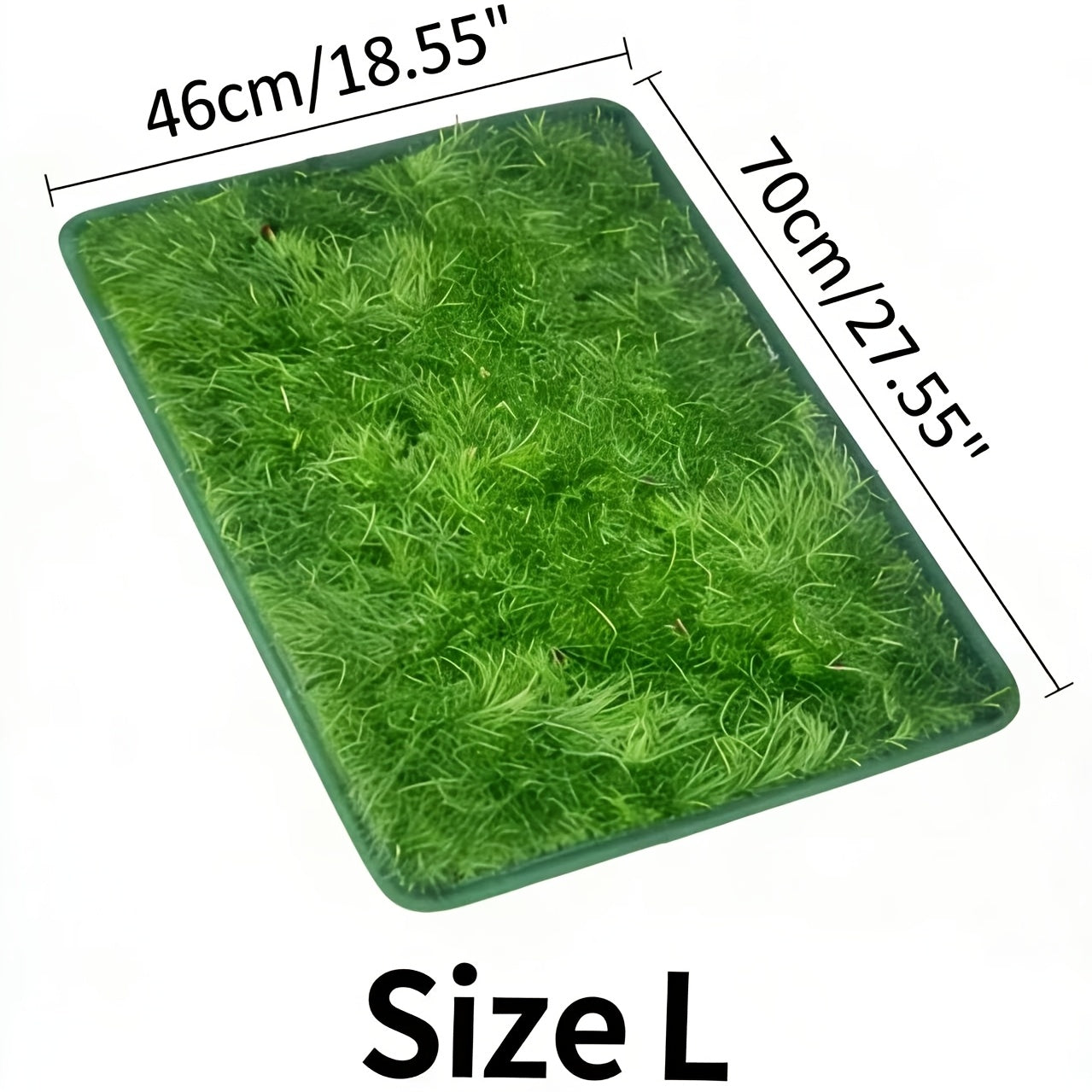 Dog Grass Pad Artificial Turf Potty Training Pad – Washable Reusable Fake Grass Pee Pad for Dogs Puppies Indoor Outdoor Use