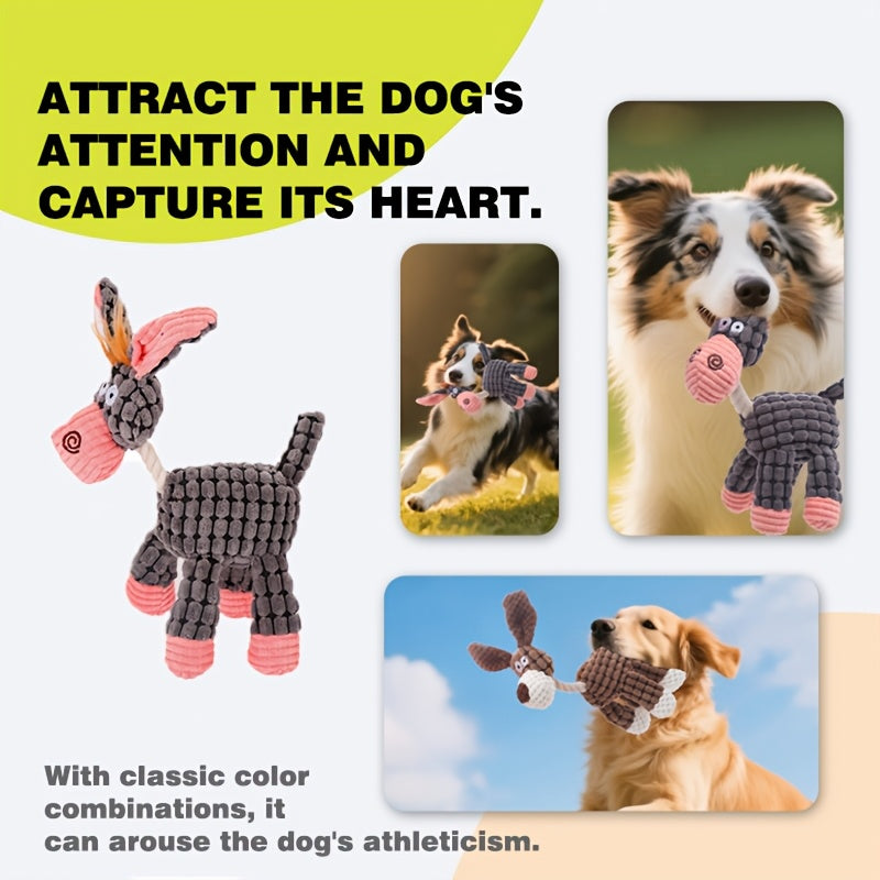 6-Piece Squeaky Plush Dog Toy Set – Cute Animal Shape Chew Toys for Small & Medium Dogs, Interactive Teething & Teeth Cleaning Toys, Anxiety Relief Pet Toy Bundle
