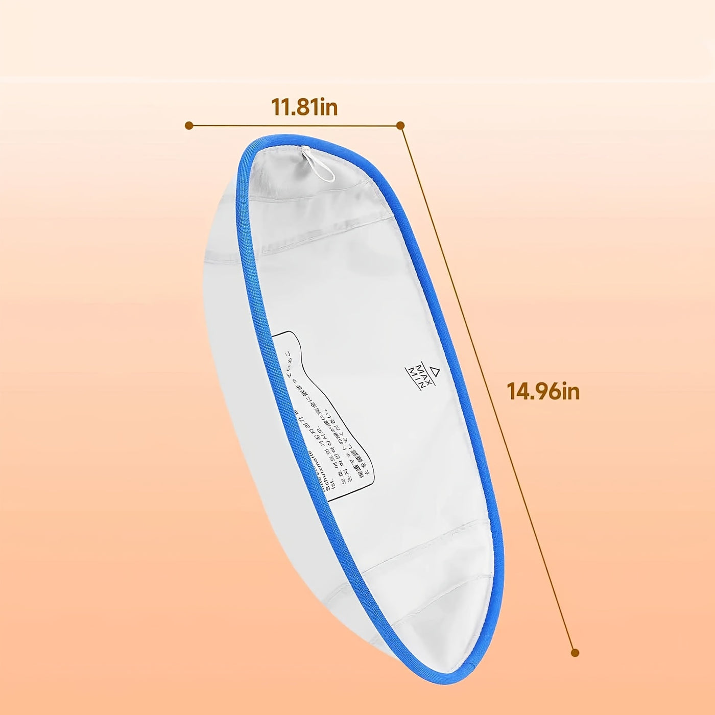 Cat Litter Box Liner Replacement 2-Pack – Leakproof Oval Refillable Liners for Semi-Open Self-Cleaning & Auto Cat Litter Boxes, White with Blue Trim