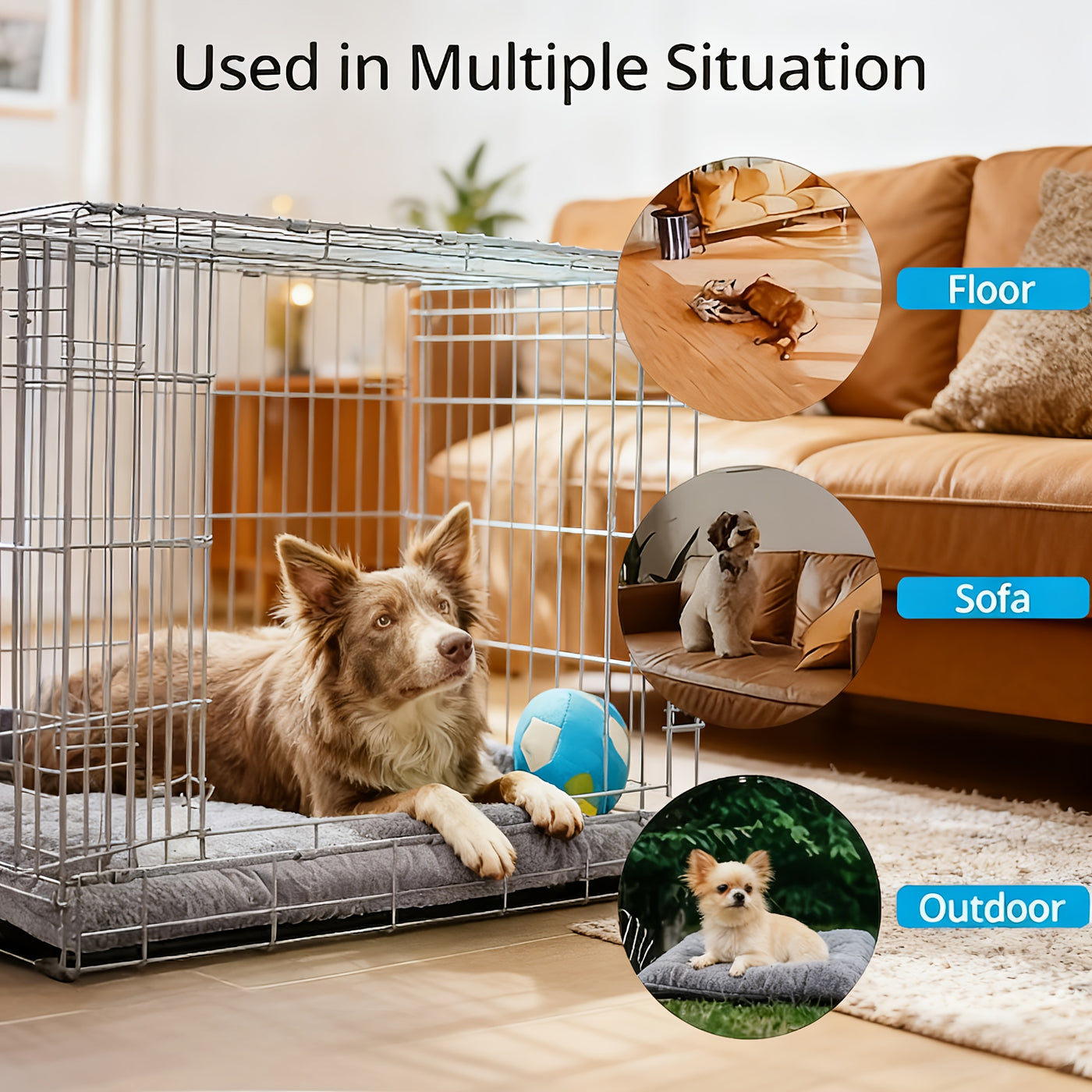 Extra Large Plush Dog Sofa Bed 2026 Upgraded Super Soft Thick Pet Mat for Small to Large Breeds - Modern Cozy Dog Comfort Bed Durable Pet Furniture & Ideal Dog Lover Gift