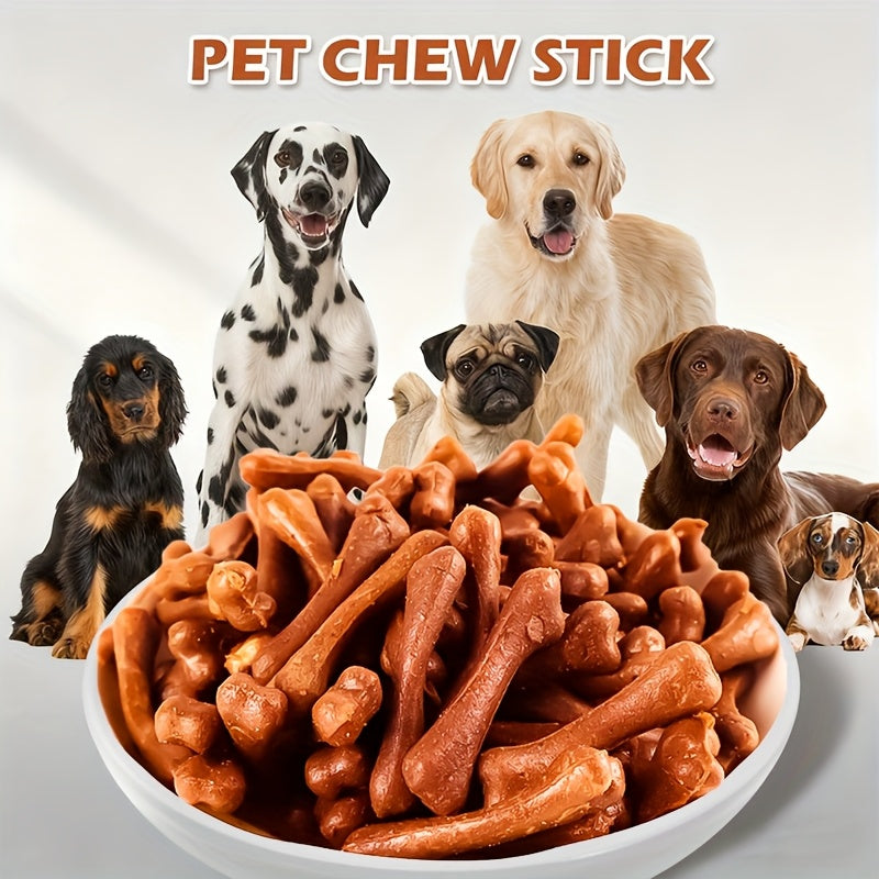 Dog Chew Bones 20pcs for Small Medium Large Dogs – Calcium Enriched Dental Sticks Teeth Cleaning Bite-Resistant Puppy Adult Treats
