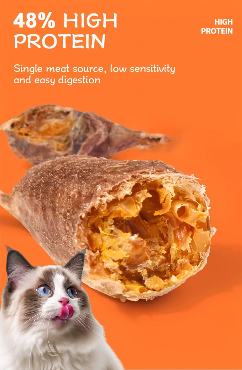Freeze Dried Whole Quail Cat Treats Single Ingredient High-Protein Crunchy Raw Style Snack for Cats Dogs Kittens Training Reward Daily Feeding