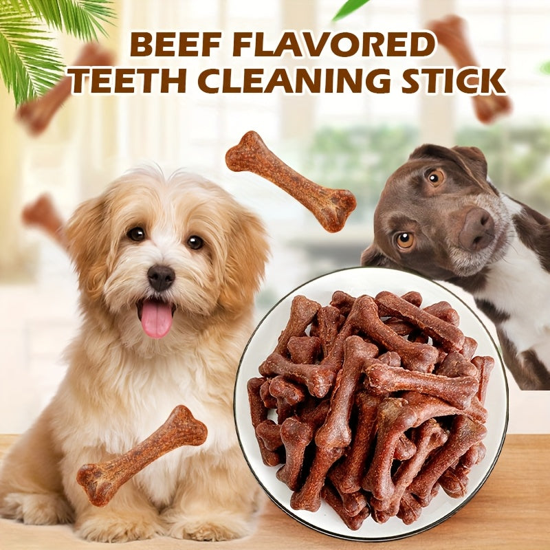 Dog Chew Bones 20pcs for Small Medium Large Dogs – Calcium Enriched Dental Sticks Teeth Cleaning Bite-Resistant Puppy Adult Treats