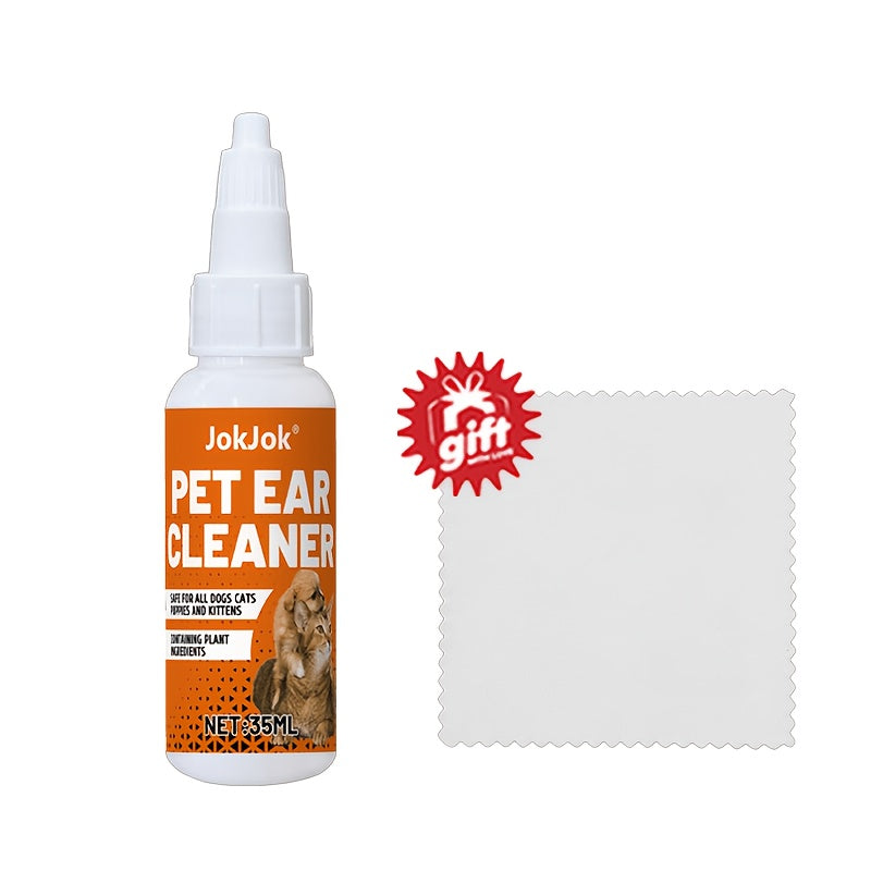 Pet Ear Cleaning Solution for Dogs & Cats – Gentle Ear Wash Liquid, Removes Earwax & Debris, Maintains Ear Hygiene, Safe for Multi-Pet Households