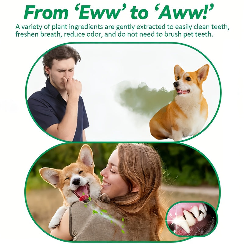 Pet Breath Freshener Spray for Dogs and Cats – Daily Oral Hygiene Mist for Fresh Breath, Safe for Puppies and Kittens