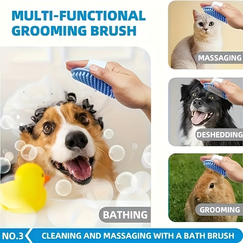 6-Piece Dog Grooming Kit – Brush, Microfiber Towel, Washing Gloves & Shedding Tool, Complete No-Power Pet Care Set for Shiny Coat, Works for Dogs & Cats