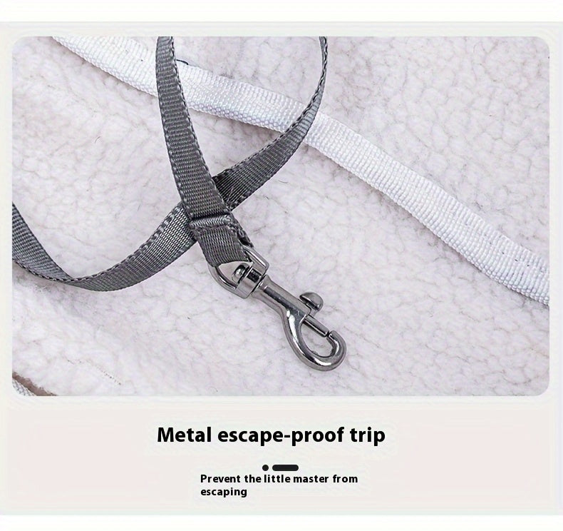 Winter Pet Carrier Handbag Open Top – Cozy Snap Closure Small Dog & Cat Tote Bag for Cold Weather Outdoor Activities, Dark Blue Grey Green Beige