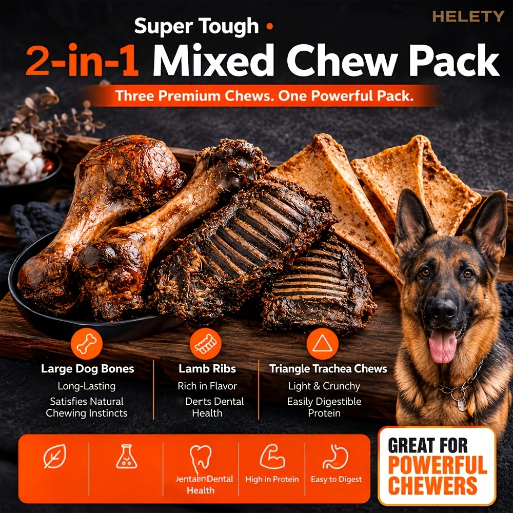 Beef Hip Bone Dog Chews – Long-Lasting Large Beef Bone Treats for Medium & Large Dogs, Aggressive Chewer Bones, Indoor Outdoor Daily Reward, Multi-Pack Options
