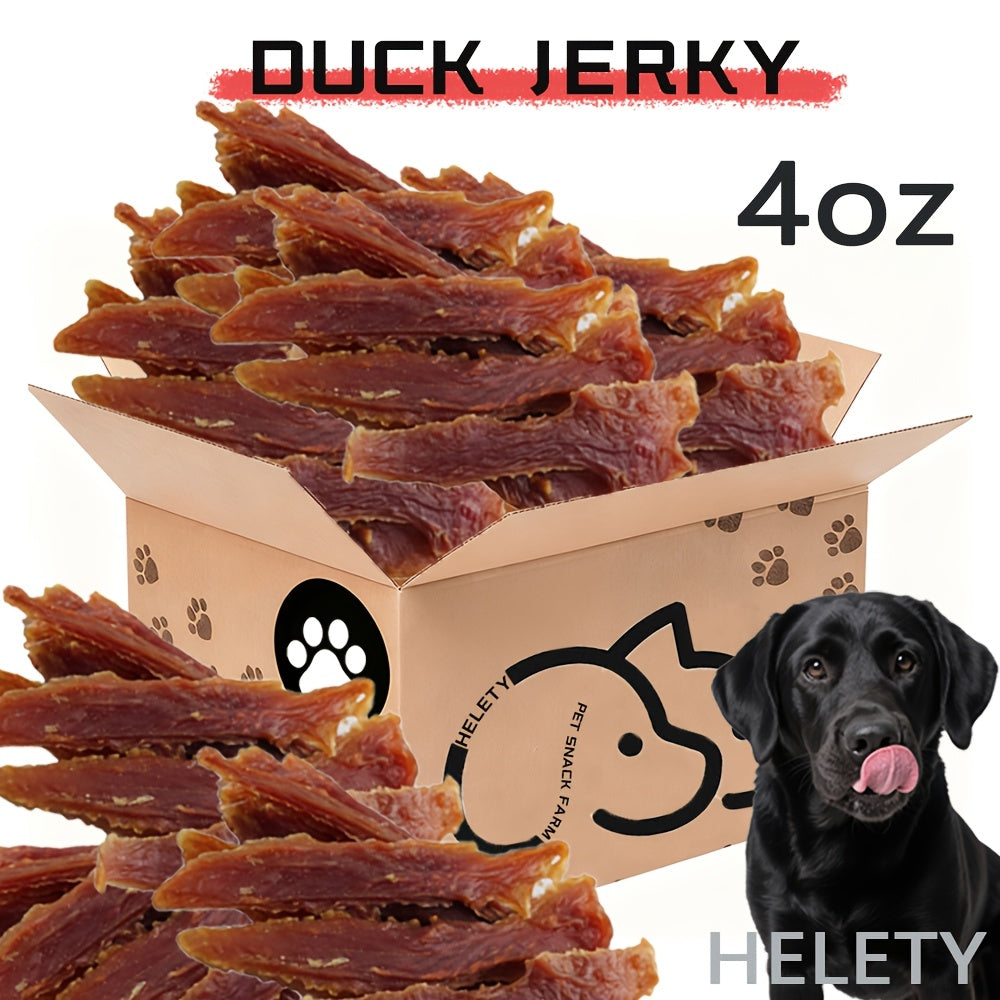 Duck Jerky Dog Treats – Chewy Natural Duck Snacks for Training & Daily Rewards, High Protein Meat Treats for Puppies & Adult Dogs, Small Medium Large Breeds, 4oz / 7oz / 1.5lb